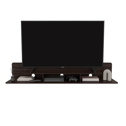 Marquis Floating TV Stand with Open Shelves, Modern Media Console for Living Room or Entertainment Area
