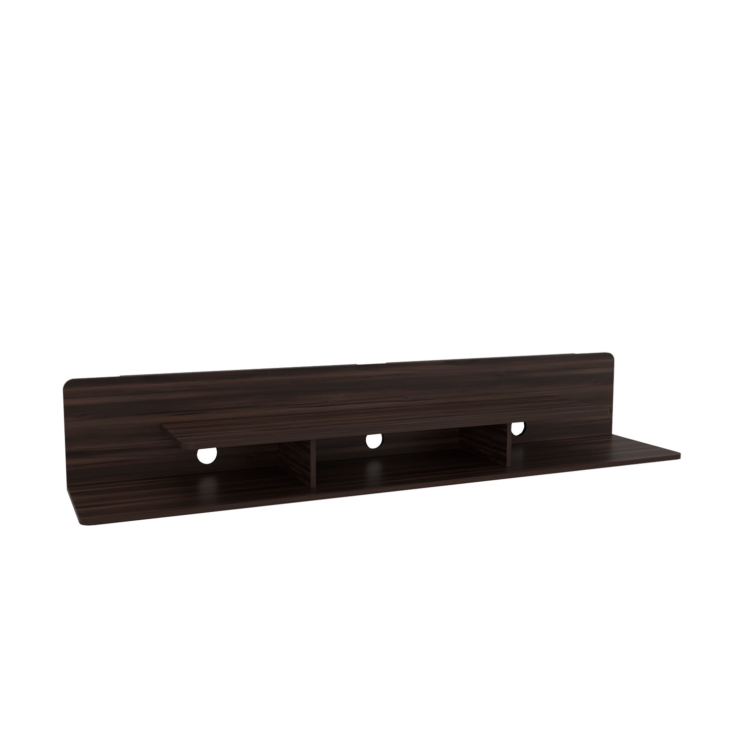 Marquis Floating TV Stand with Open Shelves, Modern Media Console for Living Room or Entertainment Area