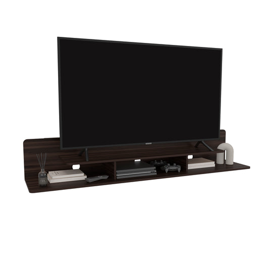 Marquis Floating TV Stand with Open Shelves, Modern Media Console for Living Room or Entertainment Area