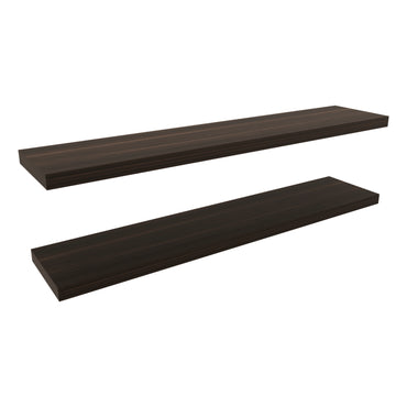 Ecco 47" Wide Floating Shelves Set Of 2, Shelves For Wall Decor For Bedroom, Bathroom Storage Shelves, Book Shelves For Living Room