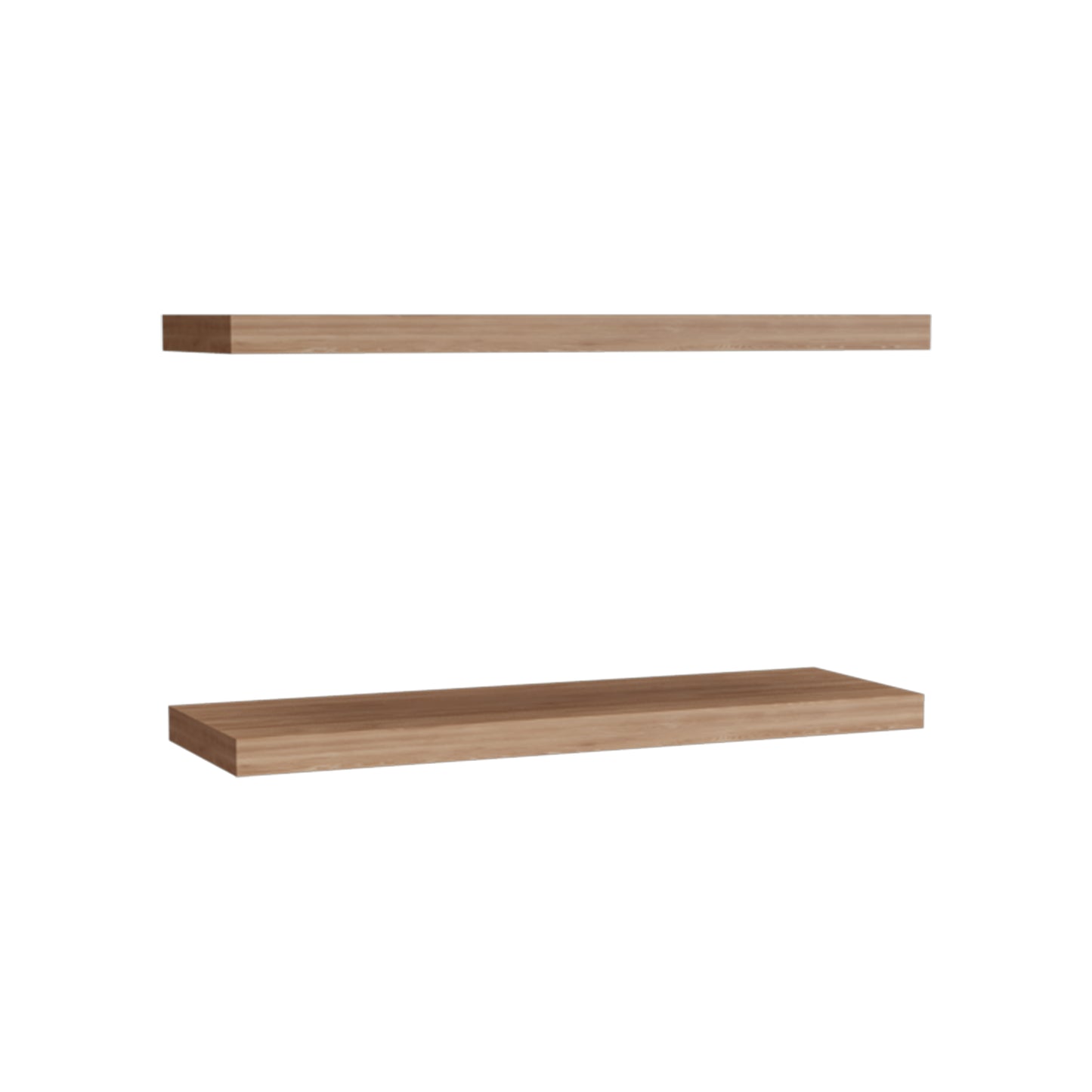TUHOME Ecco 31.5-Inch Floating Shelves Set of Two with Hidden Brackets, Modern Wall-Mounted Shelves for Bedroom, Bathroom or Living Room Décor, Minimalist Display and Storage Solution for Books, Photos and Accessories