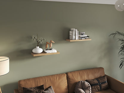 Ecco 31.5" Wide Floating Shelves Set Of 2, Shelves For Wall Decor For Bedroom, Bathroom Storage Shelves, Book Shelves For Living Room