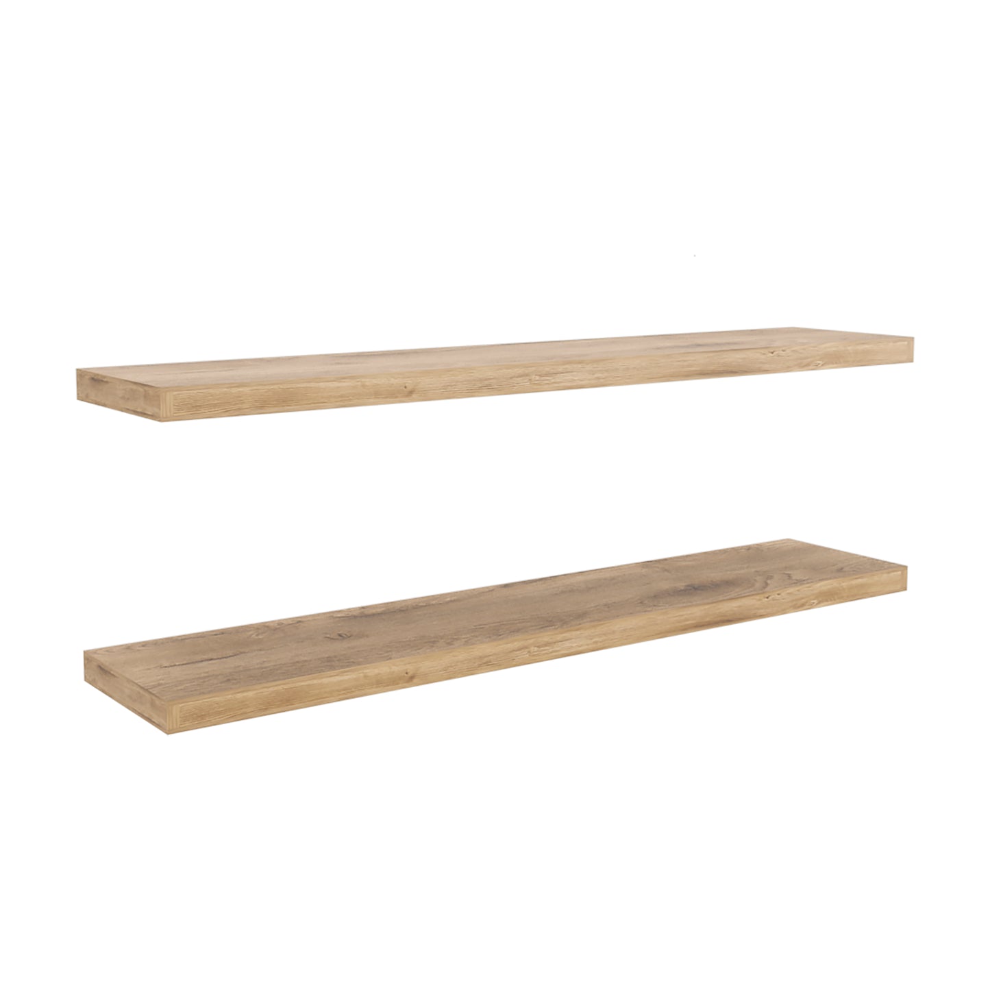 Ecco 47" Wide Floating Shelves Set Of 2, Shelves For Wall Decor For Bedroom, Bathroom Storage Shelves, Book Shelves For Living Room