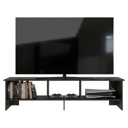 Belga 65" TV Stand with 4 Open Shelves, Modern Media Console for Living Room Entertainment Storage
