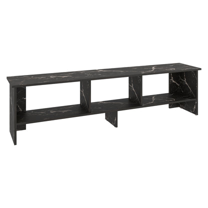 Belga 65" TV Stand with 4 Open Shelves, Modern Media Console for Living Room Entertainment Storage