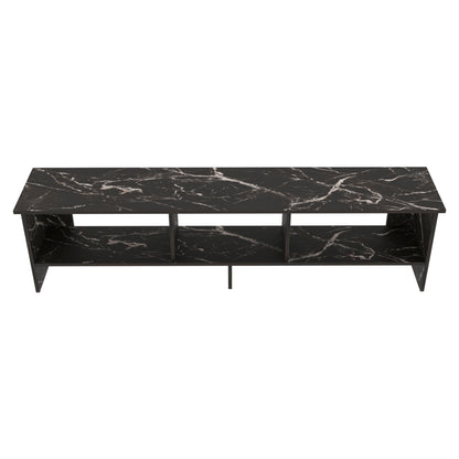 Belga 65" TV Stand with 4 Open Shelves, Modern Media Console for Living Room Entertainment Storage