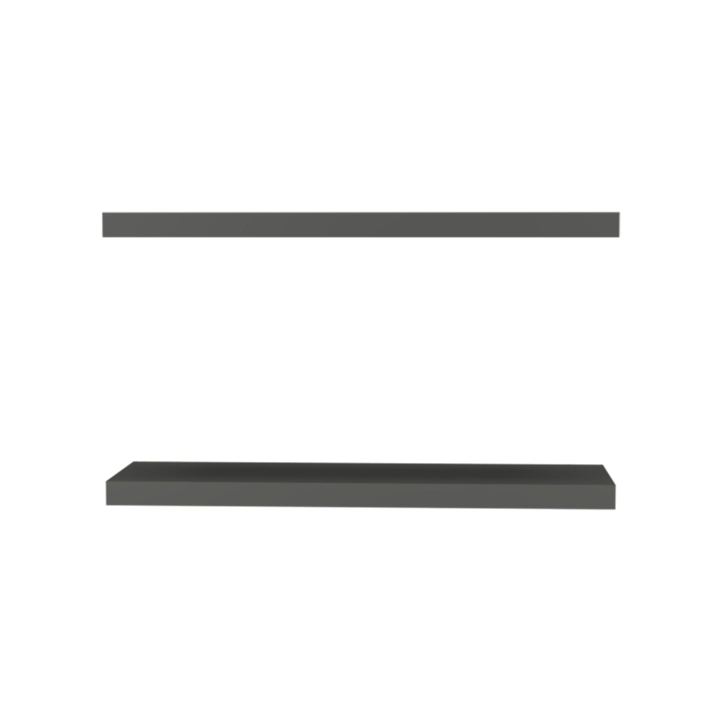 TUHOME Ecco 31.5-Inch Floating Shelves Set of Two with Hidden Brackets, Modern Wall-Mounted Shelves for Bedroom, Bathroom or Living Room Décor, Minimalist Display and Storage Solution for Books, Photos and Accessories