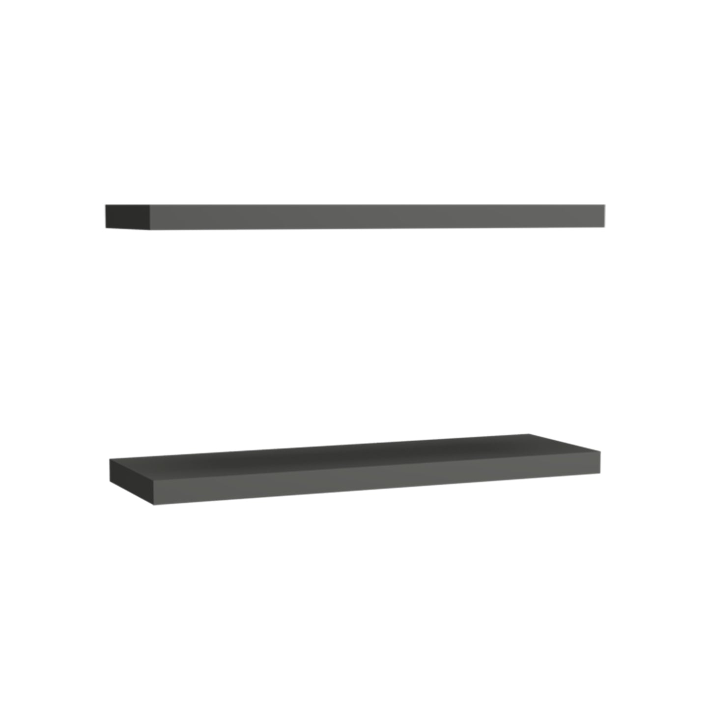 TUHOME Ecco 31.5-Inch Floating Shelves Set of Two with Hidden Brackets, Modern Wall-Mounted Shelves for Bedroom, Bathroom or Living Room Décor, Minimalist Display and Storage Solution for Books, Photos and Accessories