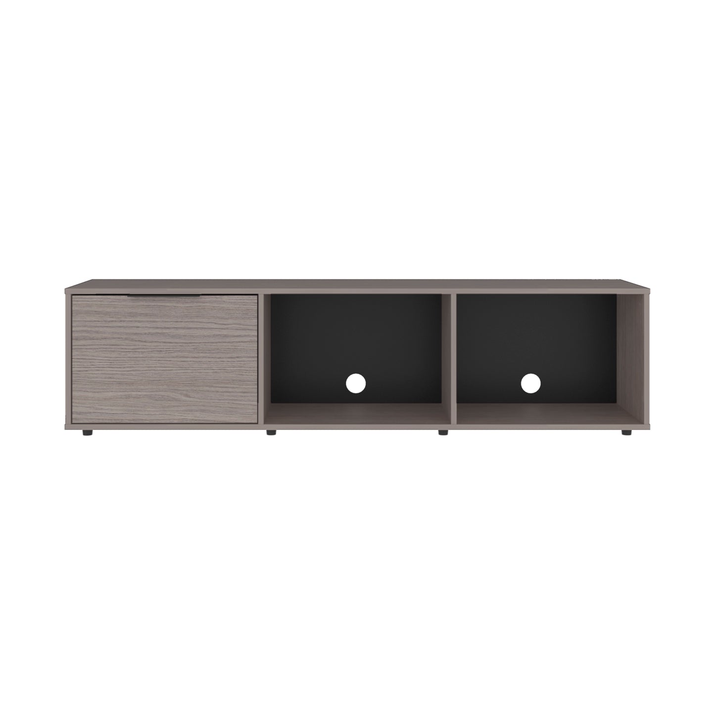 Dorne 65" TV Stand with 4 Open Shelves, 1 Drawer, Modern Media Console for Living Room Entertainment Storage