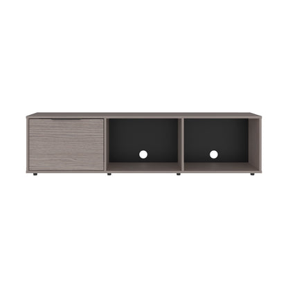 Dorne 65" TV Stand with 4 Open Shelves, 1 Drawer, Modern Media Console for Living Room Entertainment Storage