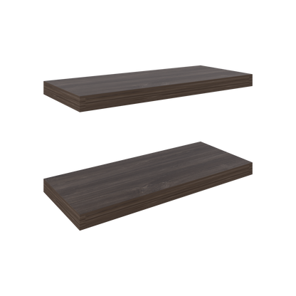 TUHOME Ecco 31.5-Inch Floating Shelves Set of Two with Hidden Brackets, Modern Wall-Mounted Shelves for Bedroom, Bathroom or Living Room Décor, Minimalist Display and Storage Solution for Books, Photos and Accessories