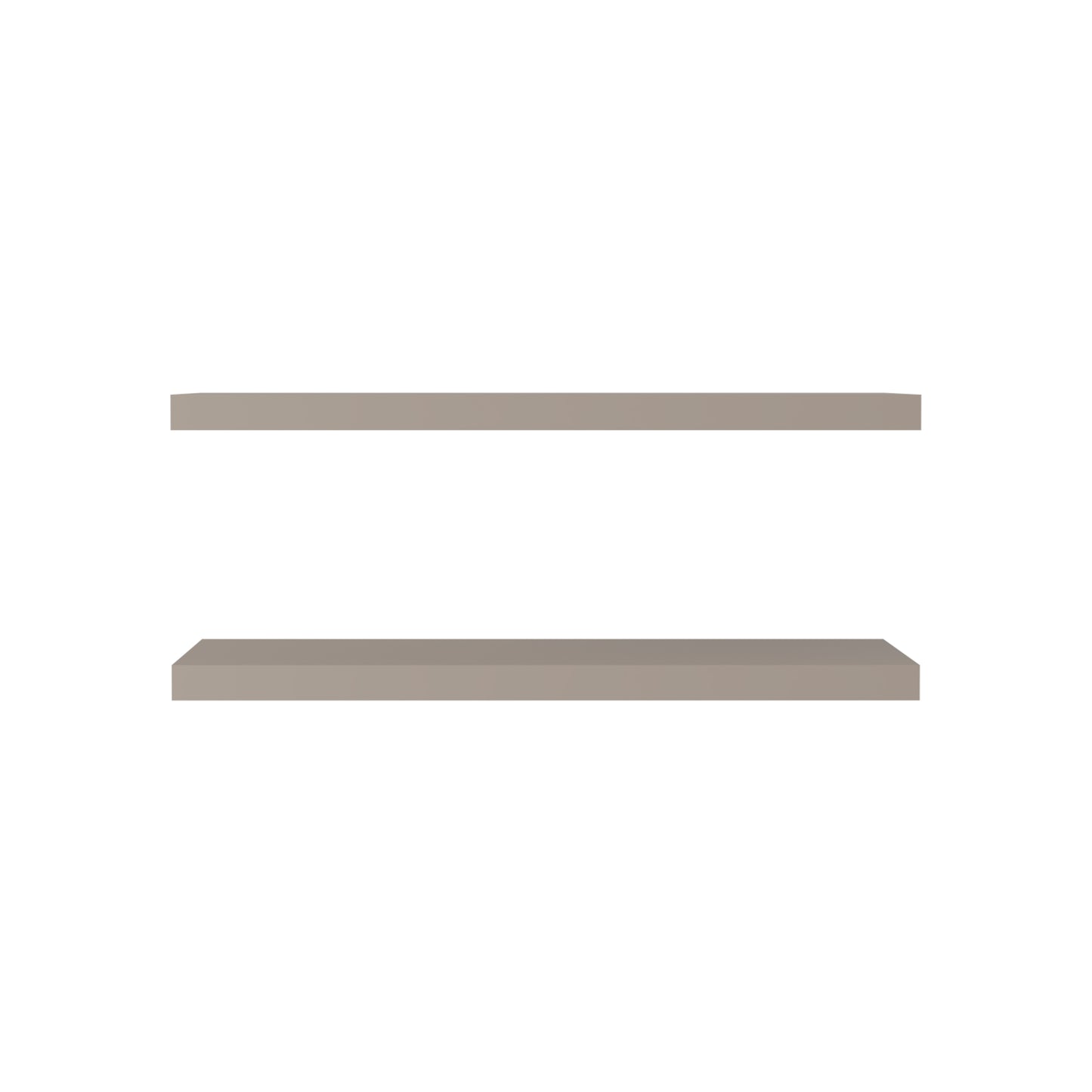 TUHOME Ecco 31.5-Inch Floating Shelves Set of Two with Hidden Brackets, Modern Wall-Mounted Shelves for Bedroom, Bathroom or Living Room Décor, Minimalist Display and Storage Solution for Books, Photos and Accessories