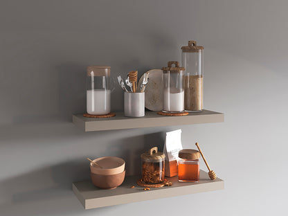 Ecco 31.5" Wide Floating Shelves Set Of 2, Shelves For Wall Decor For Bedroom, Bathroom Storage Shelves, Book Shelves For Living Room