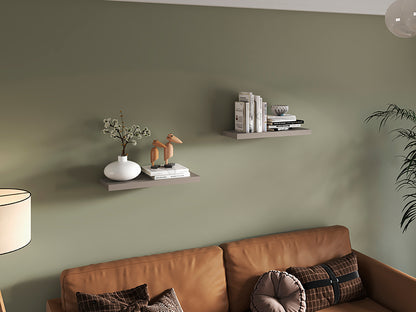 Ecco 31.5" Wide Floating Shelves Set Of 2, Shelves For Wall Decor For Bedroom, Bathroom Storage Shelves, Book Shelves For Living Room