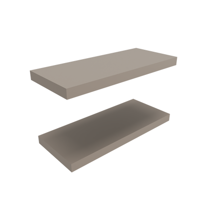 TUHOME Ecco 31.5-Inch Floating Shelves Set of Two with Hidden Brackets, Modern Wall-Mounted Shelves for Bedroom, Bathroom or Living Room Décor, Minimalist Display and Storage Solution for Books, Photos and Accessories