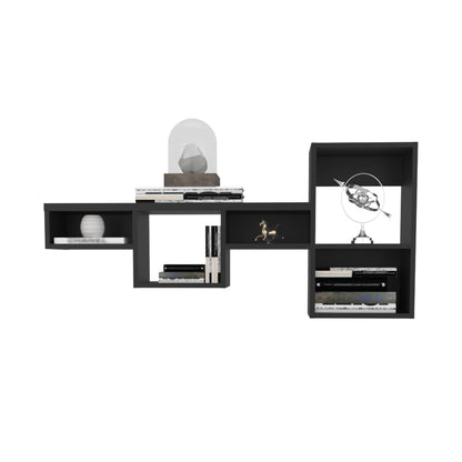 Wallshe 47" Wide 7-Tier Wall Shelf, Cube Shelf Modular Shelf for Living Room, Home office, Bedroom