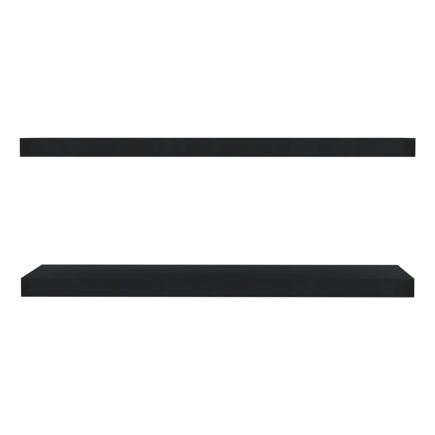 TUHOME Ecco 31.5-Inch Floating Shelves Set of Two with Hidden Brackets, Modern Wall-Mounted Shelves for Bedroom, Bathroom or Living Room Décor, Minimalist Display and Storage Solution for Books, Photos and Accessories