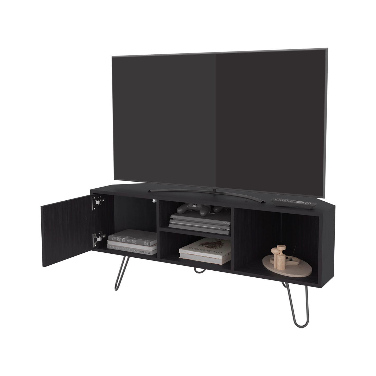 Corner Tv Stand Lancaster, Two Cabinets
