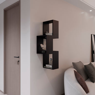 Seyner 3-Cube Wall Shelf, Open Storage and Display Shelves for Living Room Decor or Office Decor