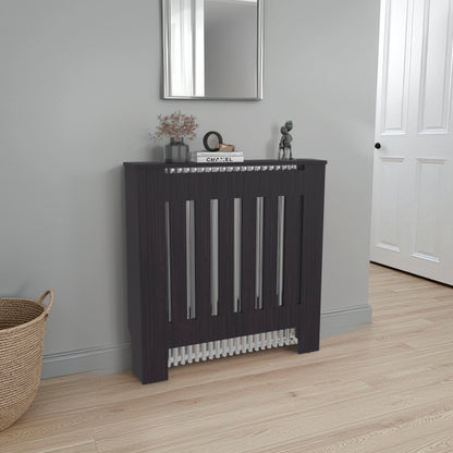 Radiator Cover Linn With Cabinet and Slatted Panel, Modern Home Furniture for Heating Units, Ventilated Decorative Enclosure