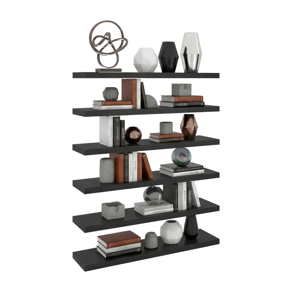 42" x 10" Floating Wall Shelf, Wall-Mounted Display Ledge fo - Wengue