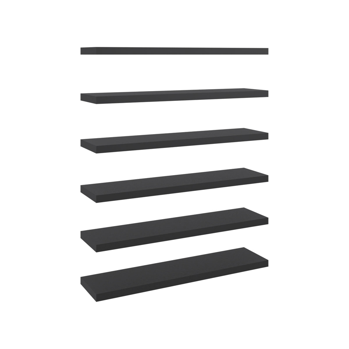 42" x 10" Floating Wall Shelf, Wall-Mounted Display Ledge fo - Wengue