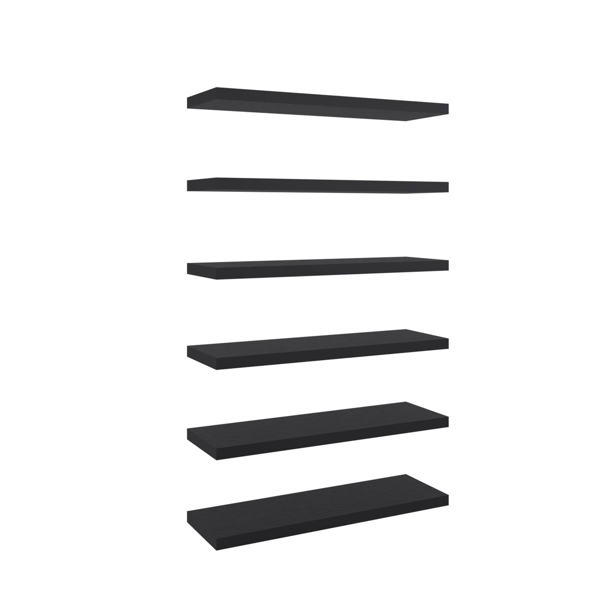 36" x 11" Floating Wall Shelf, Wall-Mounted Display Ledge fo - Wengue