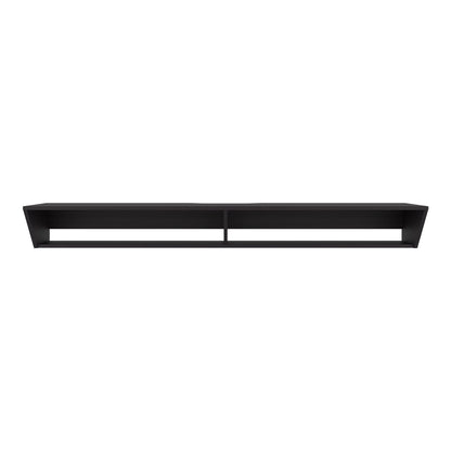 Russel 65" TV Stand with 3 Open Shelves, Modern Media Console for Living Room Entertainment Storage