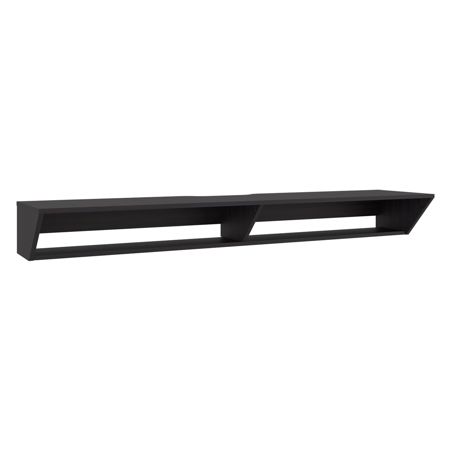 Russel 65" TV Stand with 3 Open Shelves, Modern Media Console for Living Room Entertainment Storage