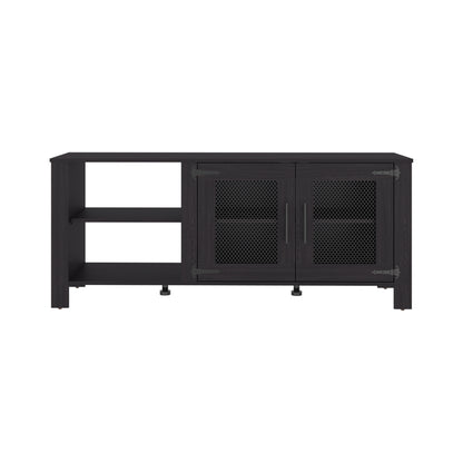 Freedom 65" TV Stand with 5 Open Shelves, 2 Doors, Modern Media Console for Living Room Entertainment Storage