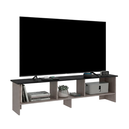 Belga 65" TV Stand with 4 Open Shelves, Modern Media Console for Living Room Entertainment Storage