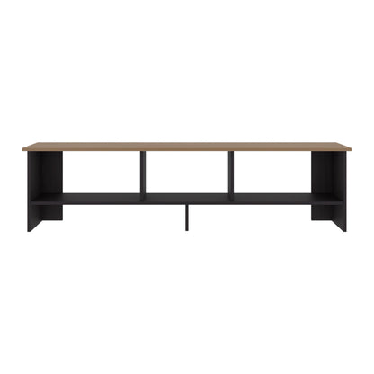 Belga 65" TV Stand with 4 Open Shelves, Modern Media Console for Living Room Entertainment Storage