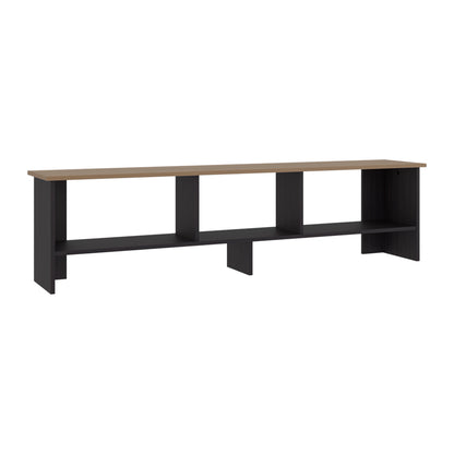 Belga 65" TV Stand with 4 Open Shelves, Modern Media Console for Living Room Entertainment Storage