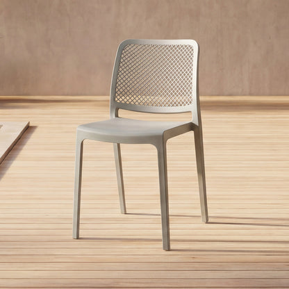 TuHome Bronx Industrial Accent Chair, Modern Urban Dining Ch - Grey