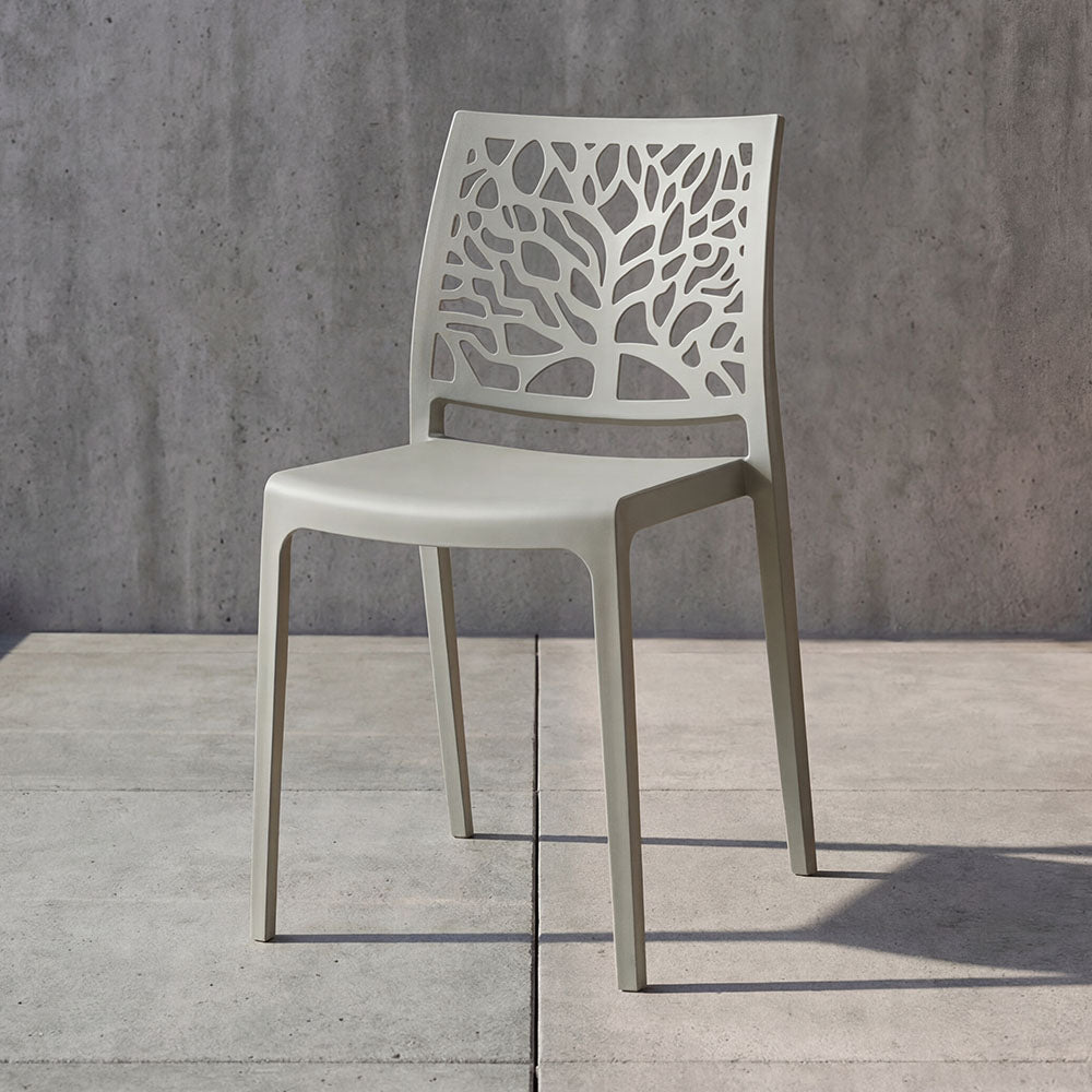 TuHome Harlem Modern Accent Chair, Contemporary Retro Dining - Dark Grey