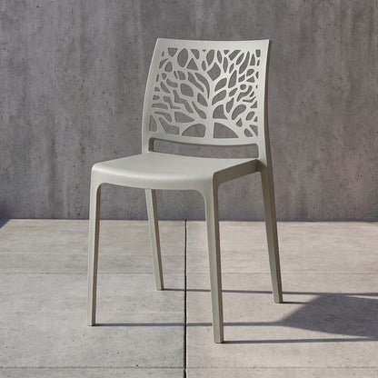 TuHome Harlem Modern Accent Chair, Contemporary Retro Dining - Dark Grey