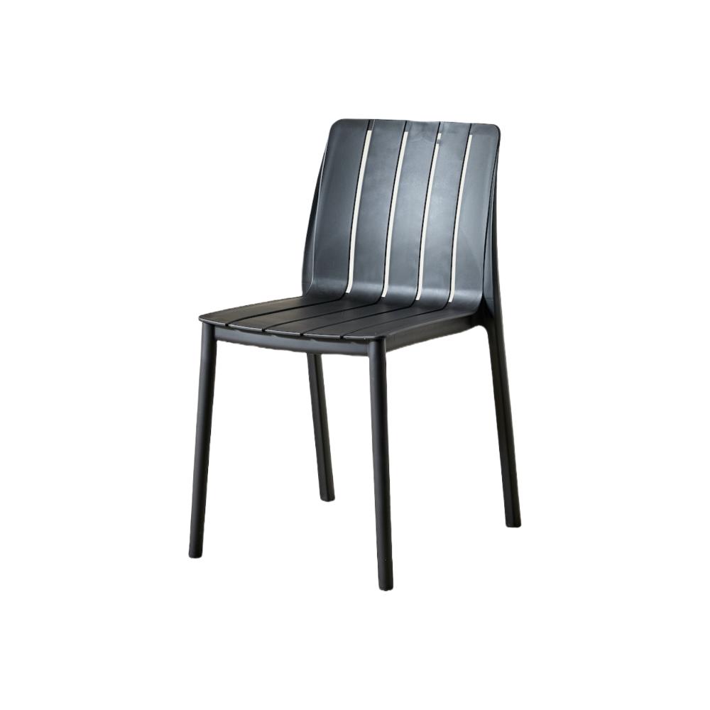 TuHome Alice Modern Dining Chair, Sophisticated High-Back Up - Black