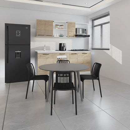 TuHome Terra Modern Dining Chair, Sophisticated High-Back Up - Black