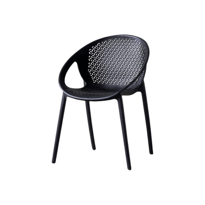TuHome Selva Modern Dining Chair, Sophisticated High-Back Up - Black