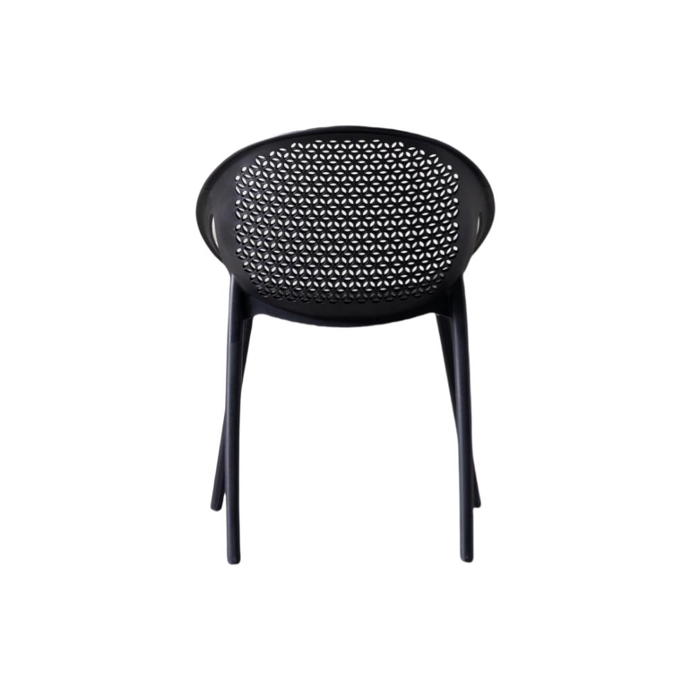 TuHome Selva Modern Dining Chair, Sophisticated High-Back Up - Black