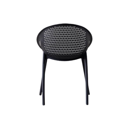 TuHome Selva Modern Dining Chair, Sophisticated High-Back Up - Black