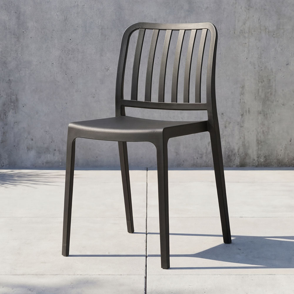 TuHome Brooklyn Industrial Dining Chair, Modern Urban Accent - Black