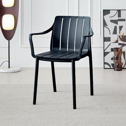TuHome Alice Modern Dining Chair, Sophisticated High-Back Up - Black