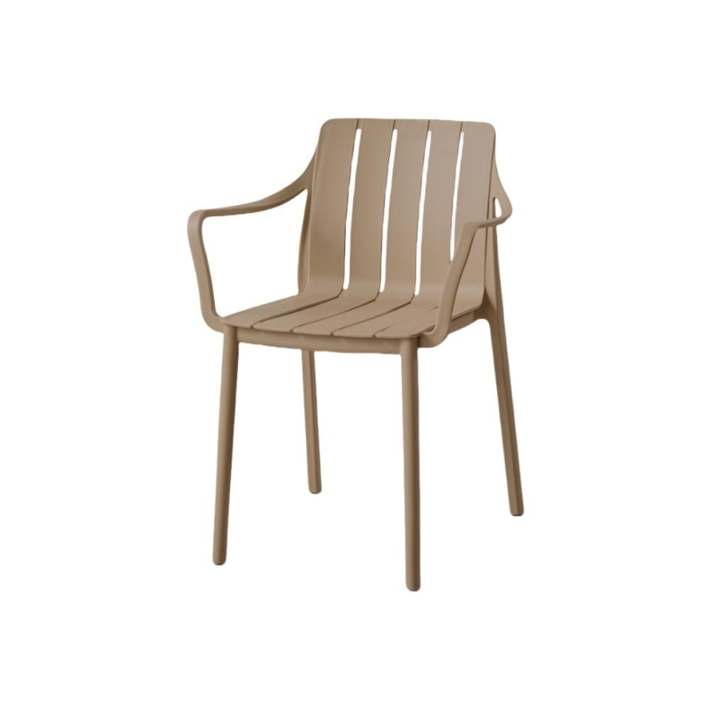 TuHome Alice Modern Dining Chair, Sophisticated High-Back Up - Taupe