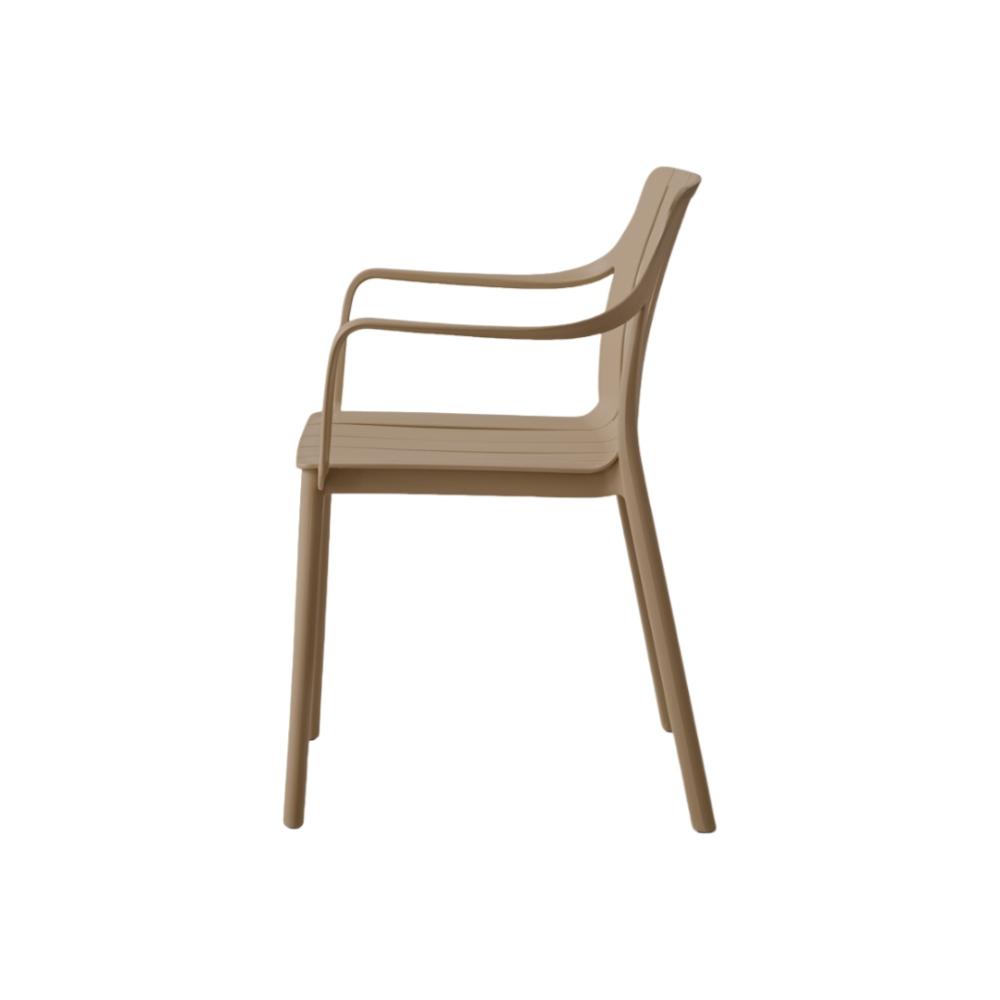 TuHome Alice Modern Dining Chair, Sophisticated High-Back Up - Taupe