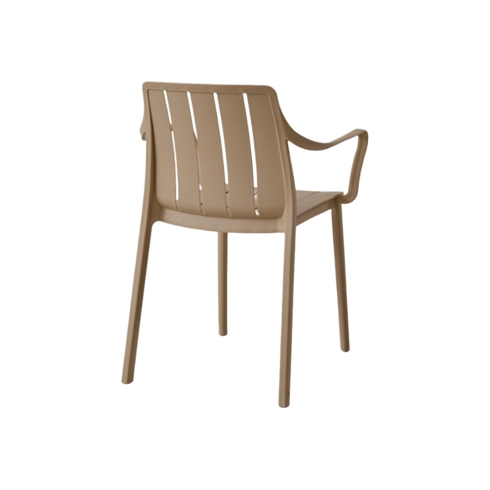 TuHome Alice Modern Dining Chair, Sophisticated High-Back Up - Taupe