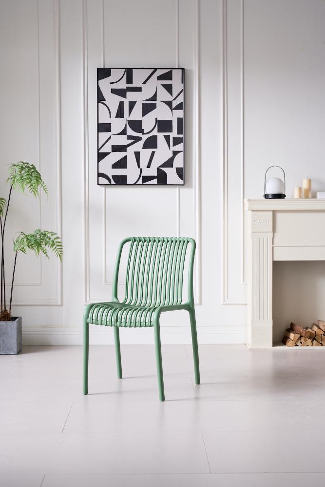 TuHome Terra Modern Dining Chair, Sophisticated High-Back Up - Olive