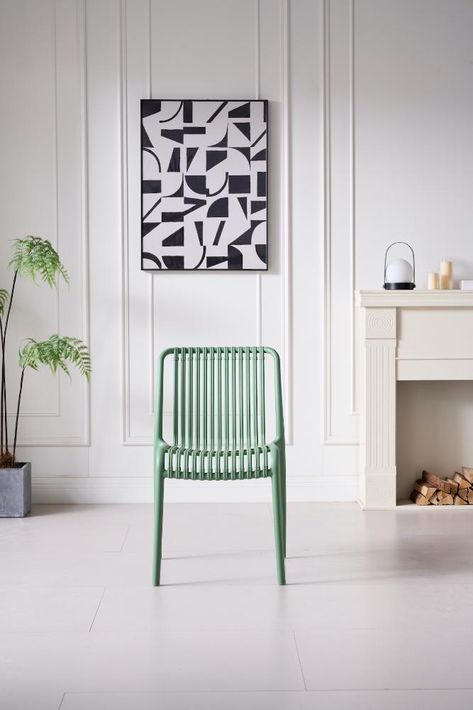 TuHome Terra Modern Dining Chair, Sophisticated High-Back Up - Olive