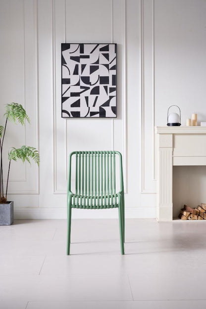 TuHome Terra Modern Dining Chair, Sophisticated High-Back Up - Olive