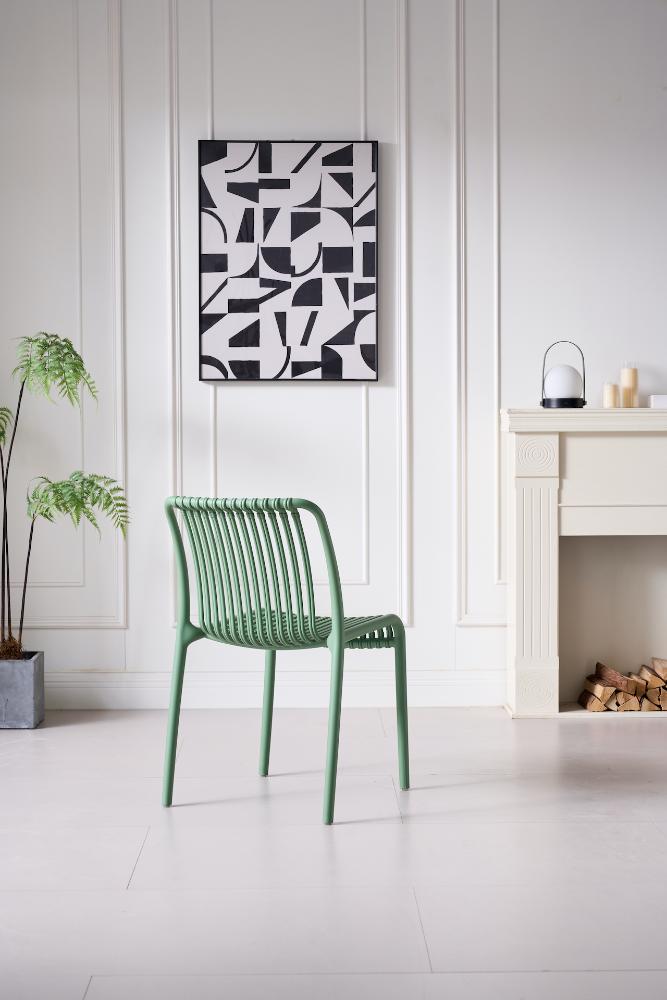 TuHome Terra Modern Dining Chair, Sophisticated High-Back Up - Olive